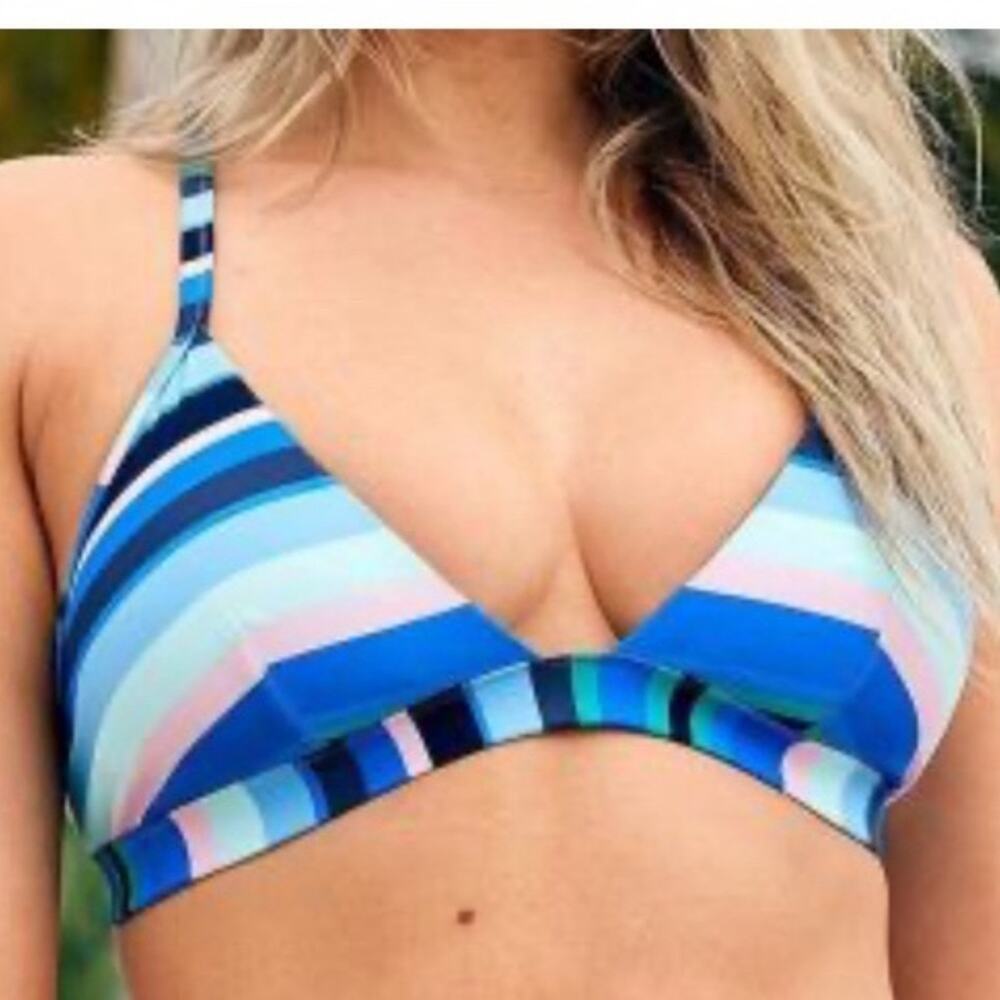 Aerie Striped Bikini Top